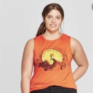 The Nightmare Before Christmas Tank Top M Orange